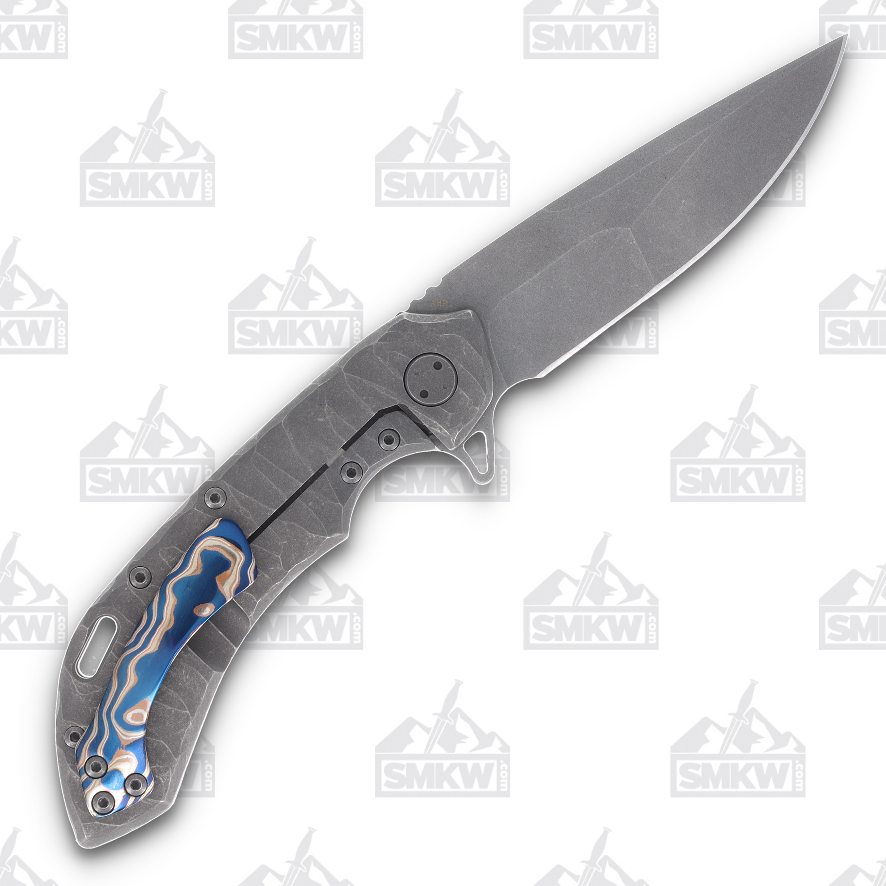 Olamic Wayfarer 247 Prototype Drop Point Rocks Fedokume PRS07 View 2