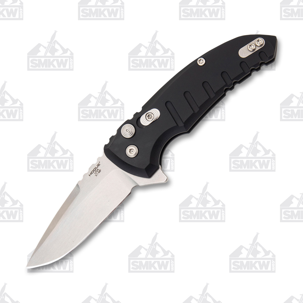 Hogue X-1 MicroFlip Black Folding Knife Stonewash 2.75in Drop Point Blade HG24170 View 4