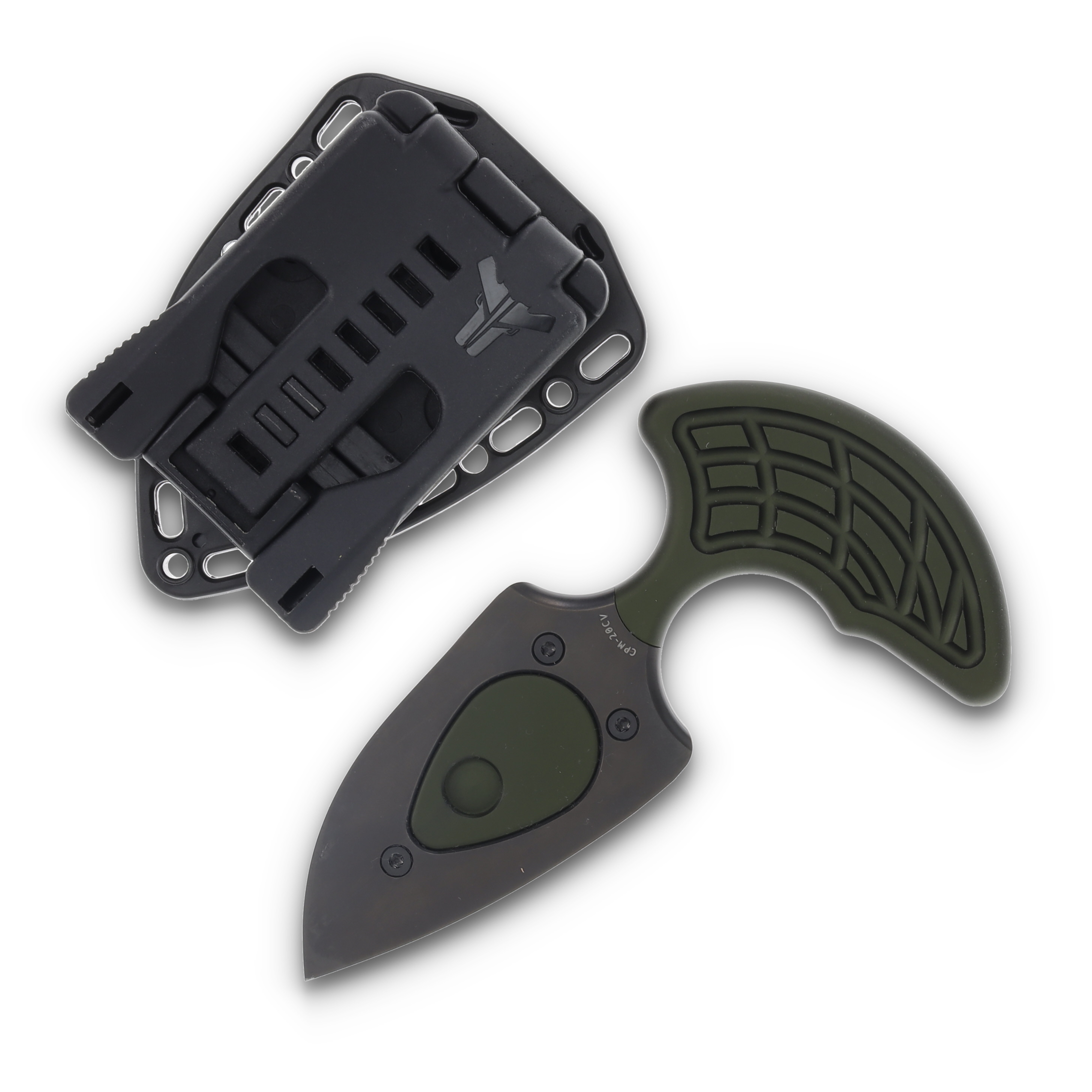 Heretic Sleight Push Dagger Green DLC H050-6A-GRN View 2