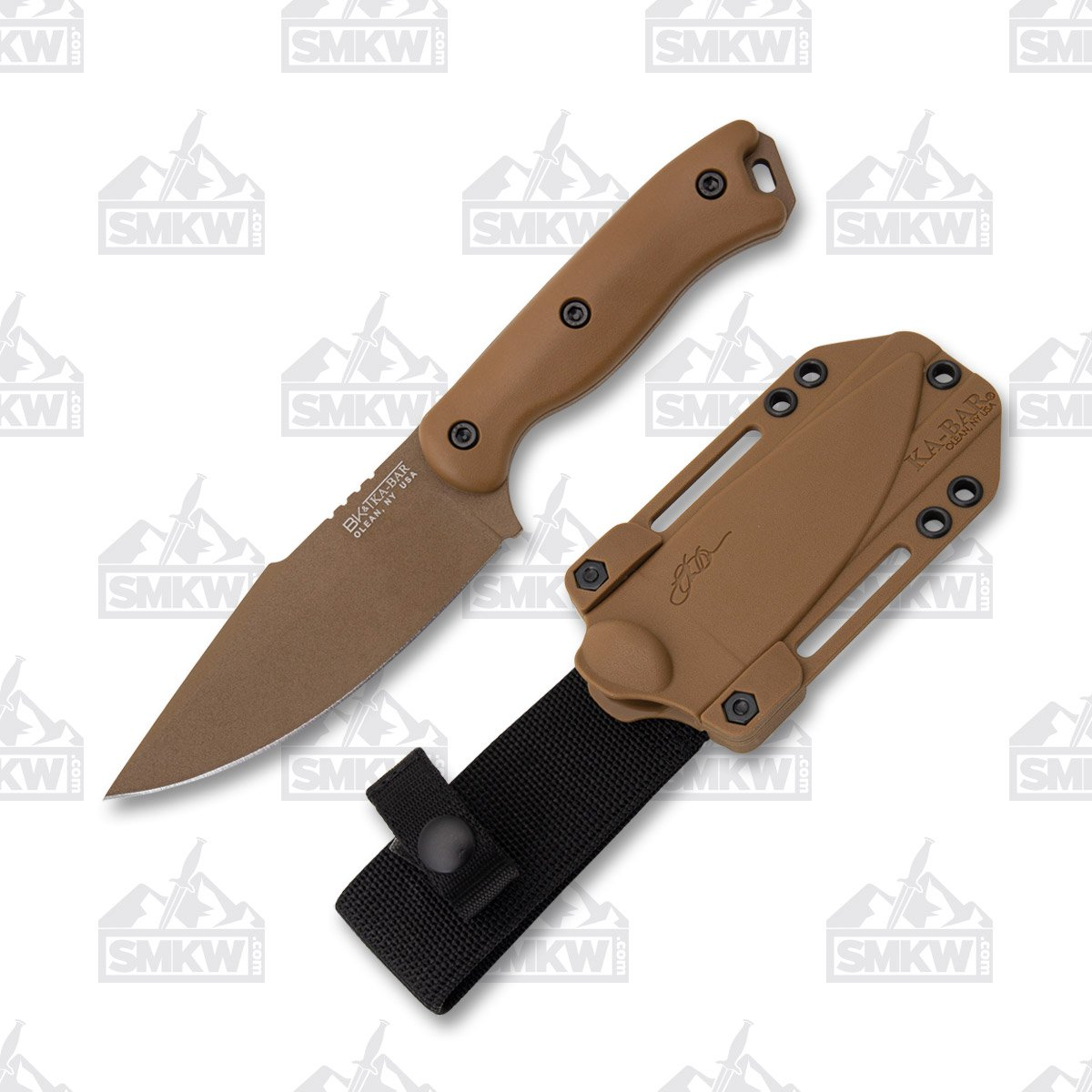 KA-BAR Becker Harpoon 4.56" Cro-Van Burnt Bronze KABK18 View 1