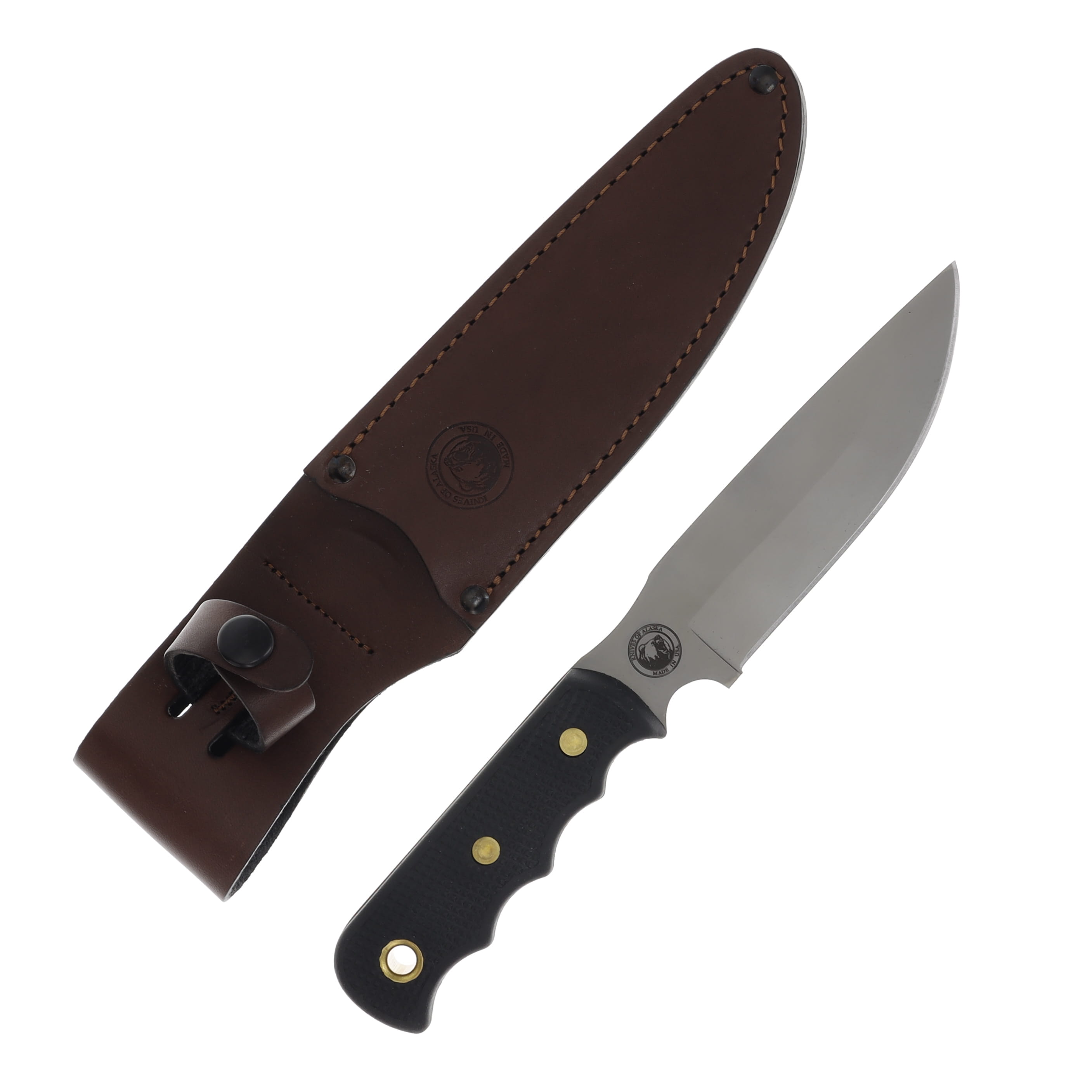 Knives of Alaska Bush Camp Hunting Knife Suregrip 6-inch D2 Drop Point KOA014FG View 1