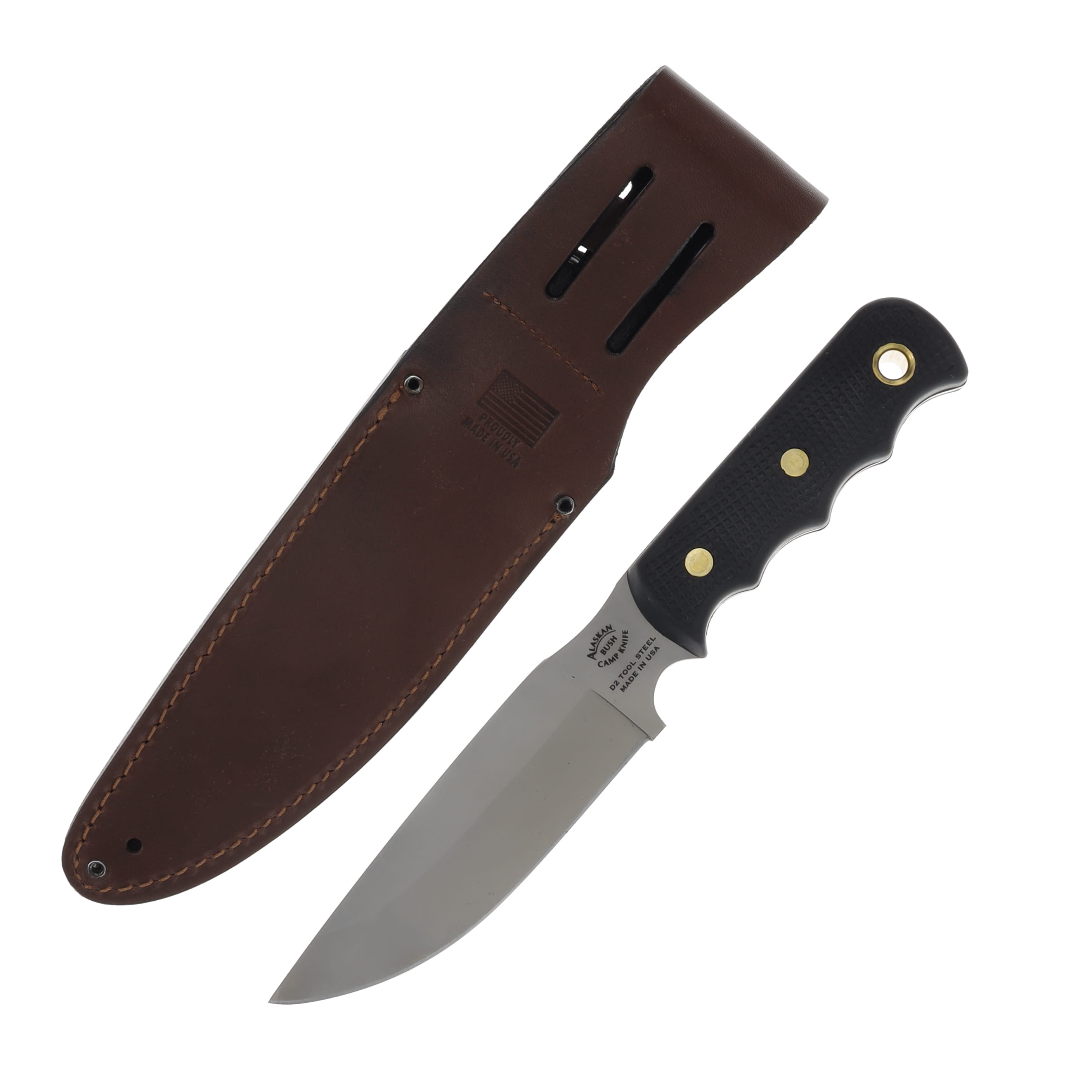 Knives of Alaska Bush Camp Hunting Knife Suregrip 6-inch D2 Drop Point KOA014FG View 2