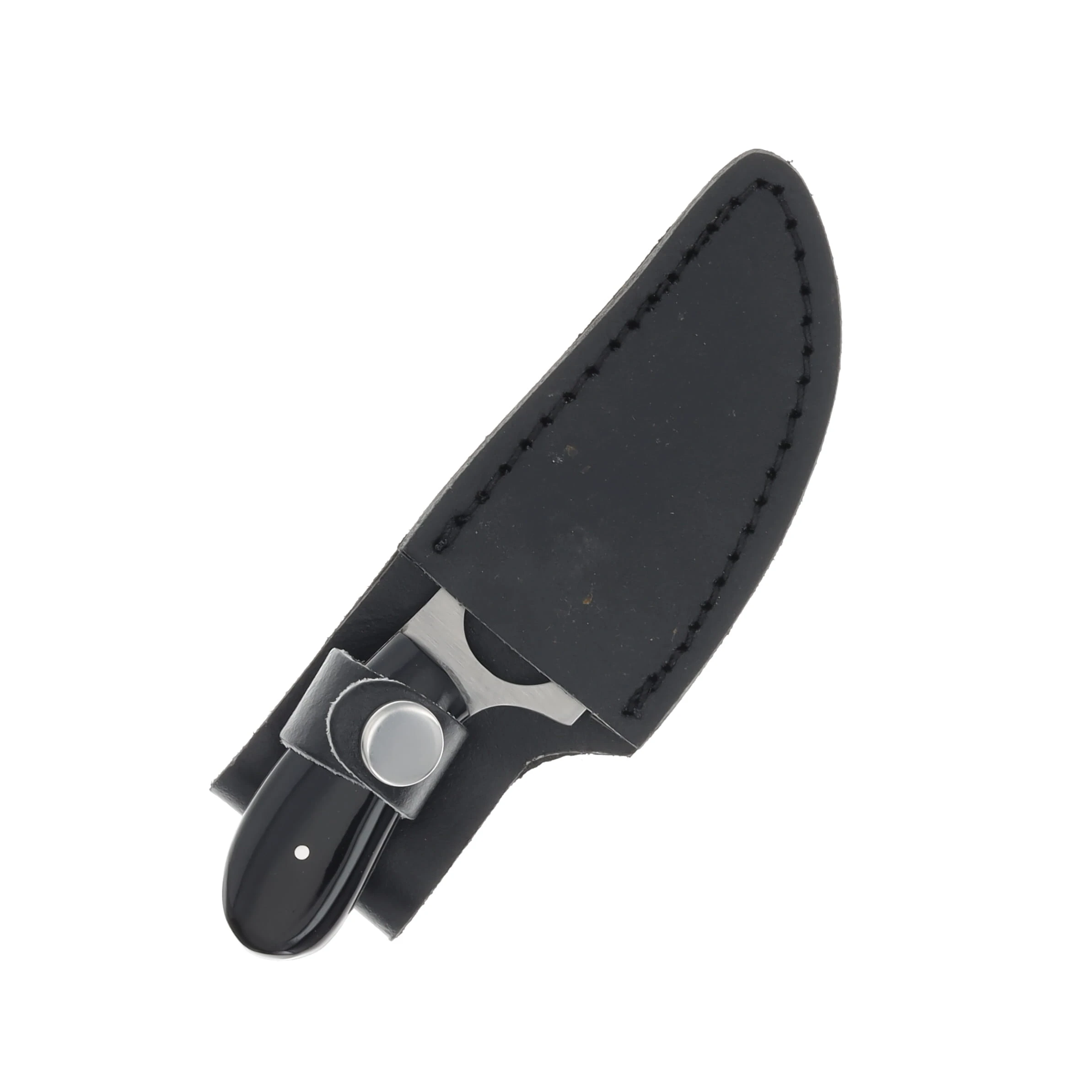 SZCO Supplies Black Short Skinner Knife Fixed 5.75 Upswept Blade 202989BK View 4
