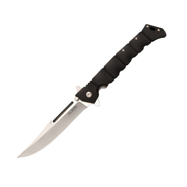 Cold Steel Large Luzon Folding Knife Black GFN 6in Plain Clip Point CS20NQX View 2