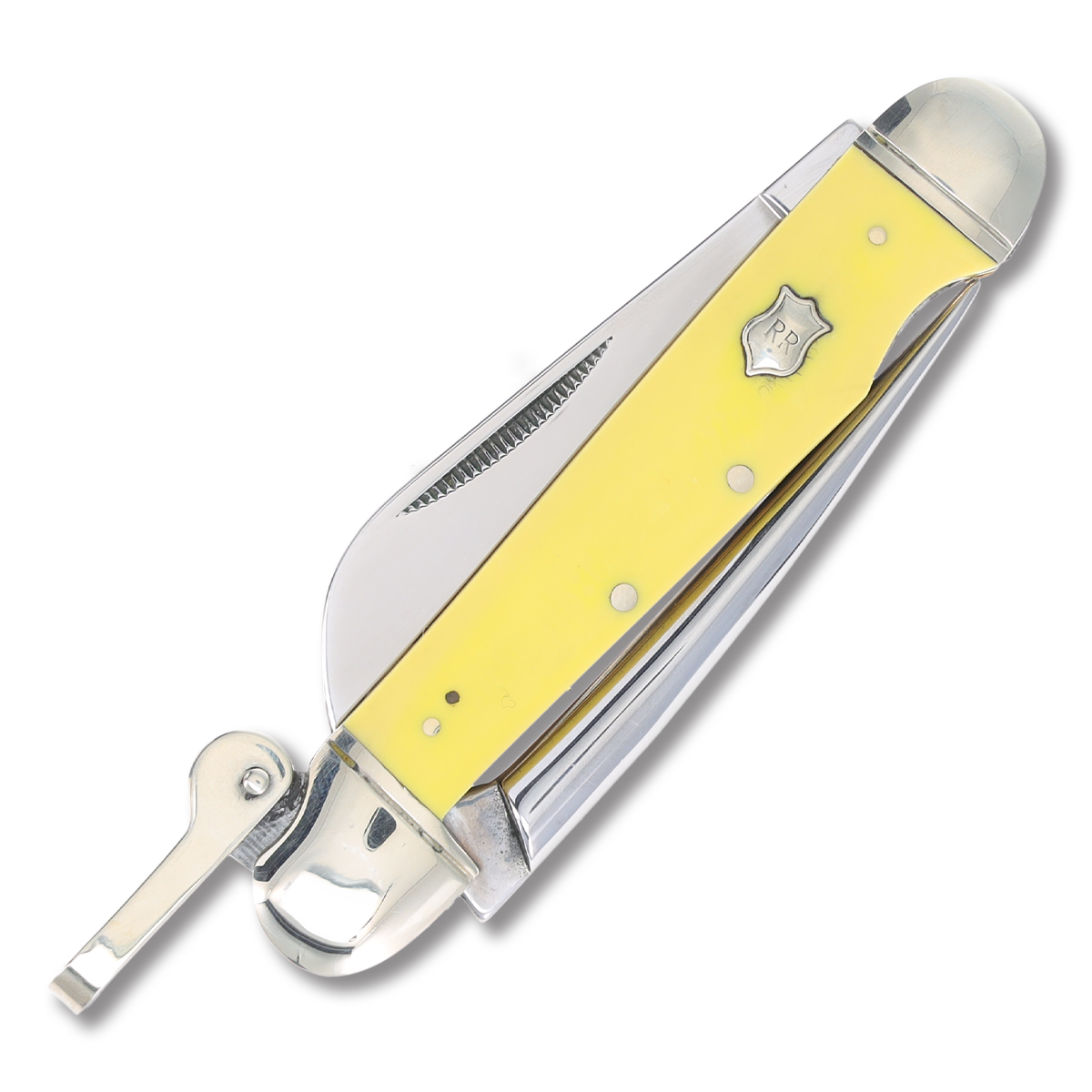 Rough Ryder Yellow Marlin Spike Folding Knife RR897 View 3