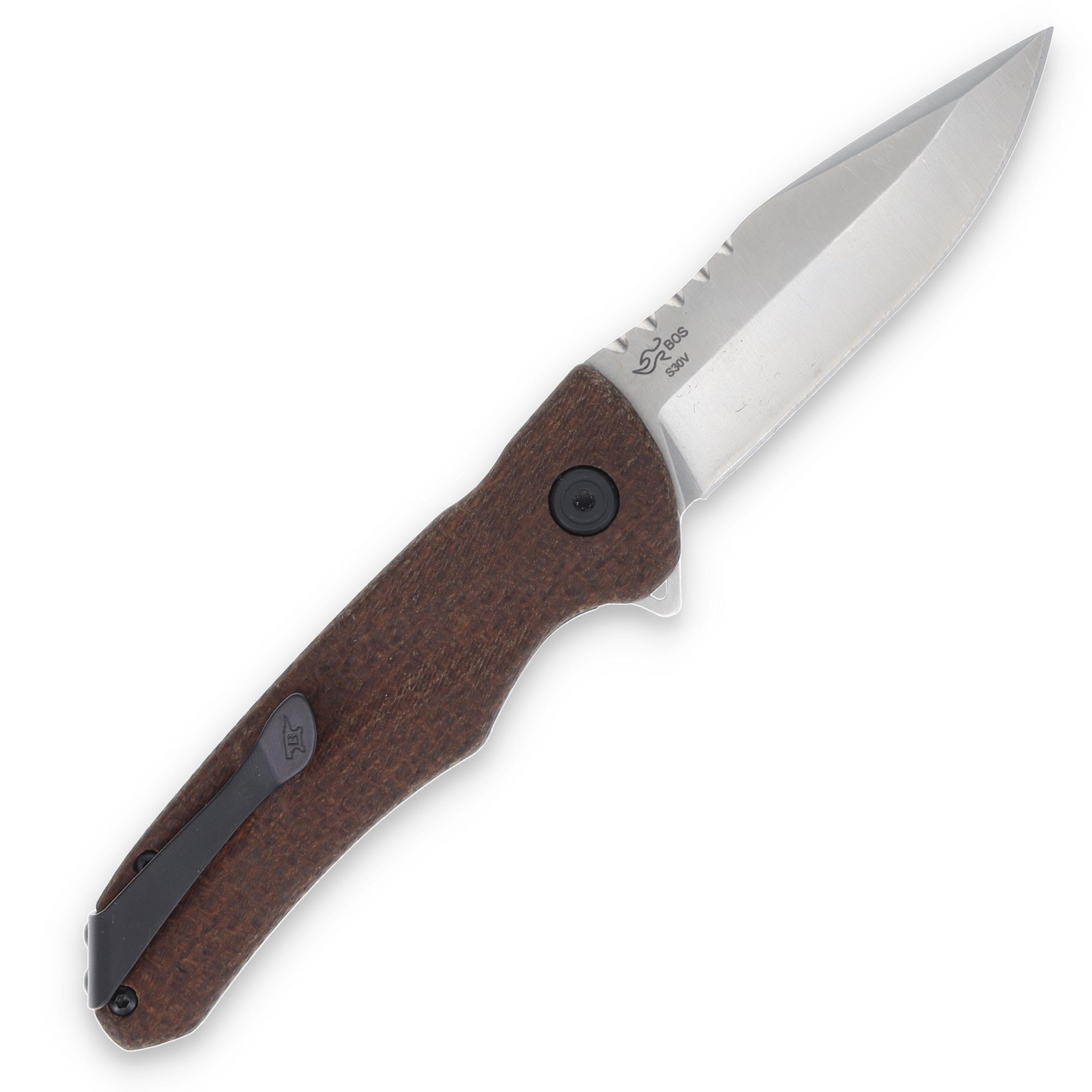 Buck Sprint Pro, Burlap Micarta Folding Knife BU13435 View 2