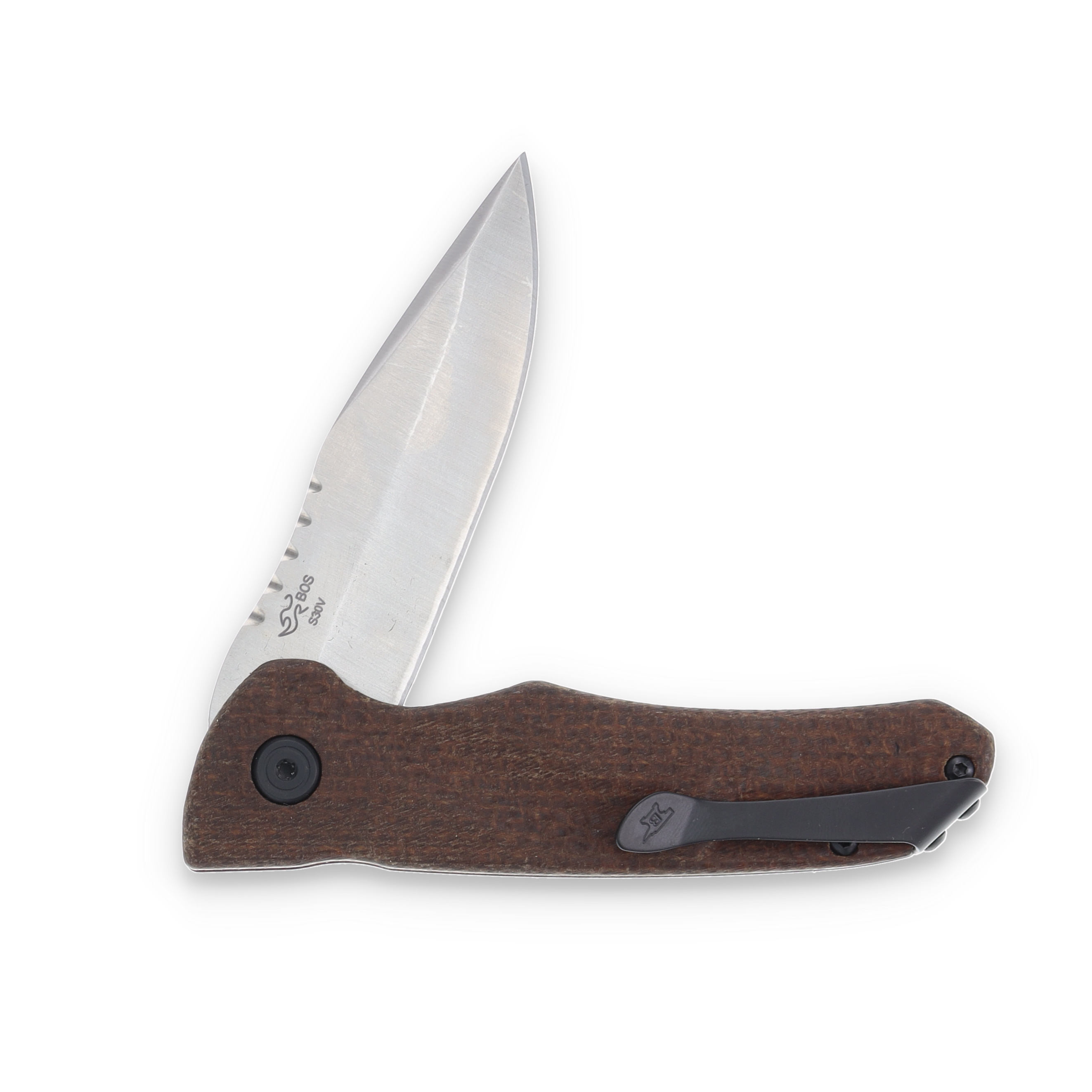 Buck Sprint Pro, Burlap Micarta Folding Knife BU13435 View 4