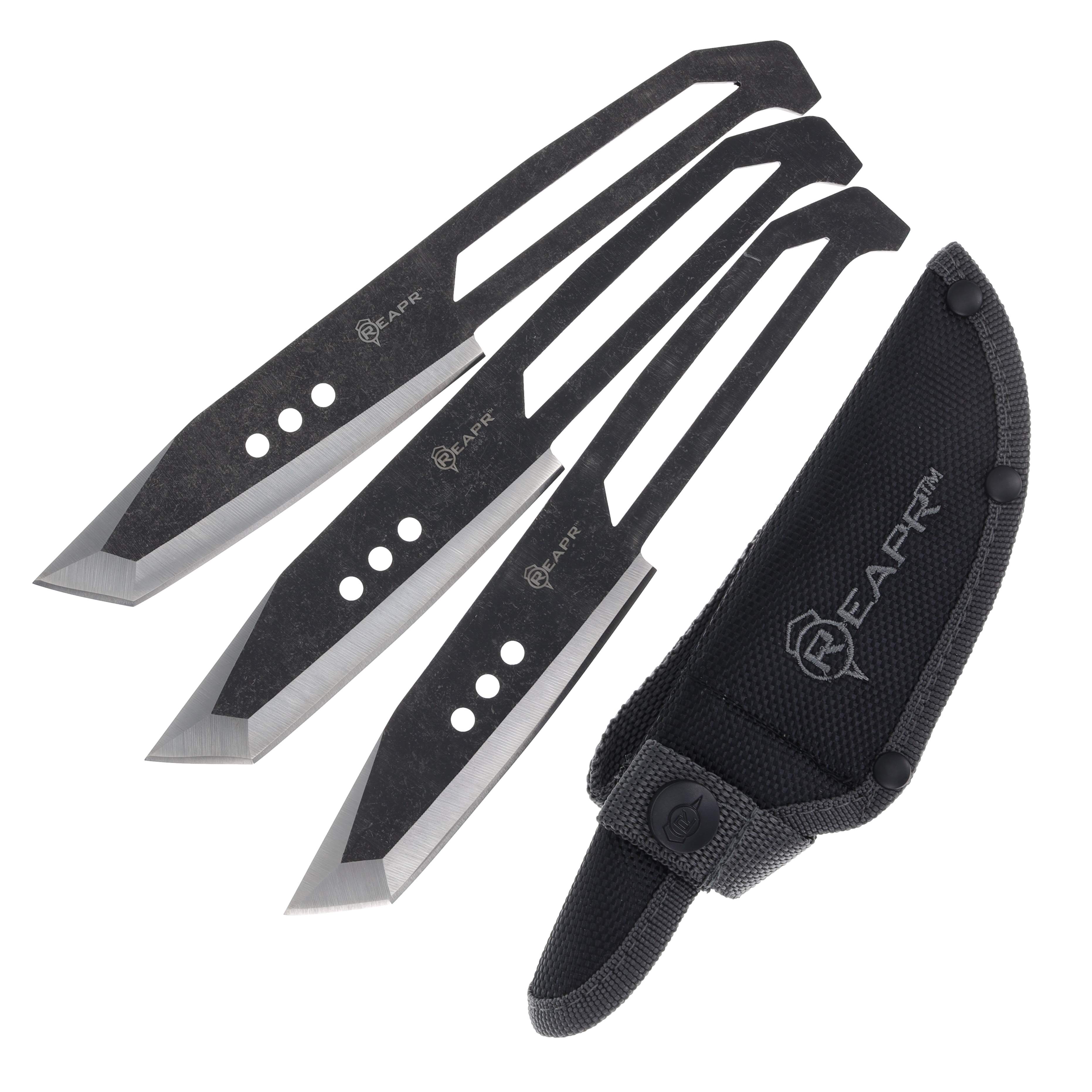 Reapr 3 Piece Black Stonewash Chuk Knives Set RP11071 View 1