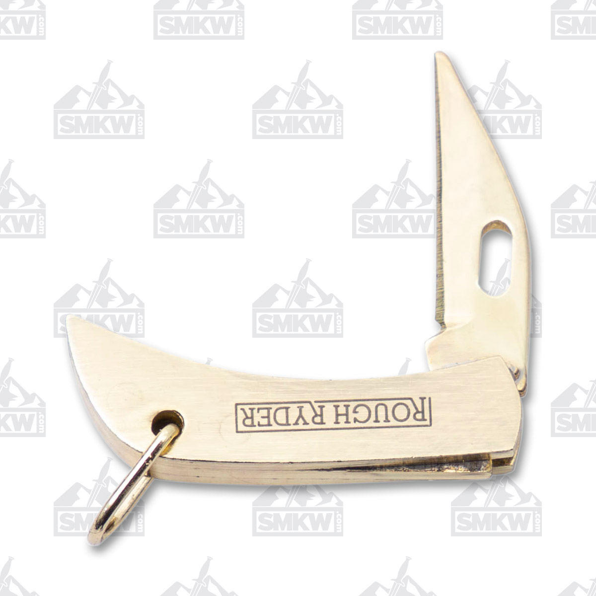 Rough Ryder Smallest of the Small Brass Folding Knife RR163 View 3