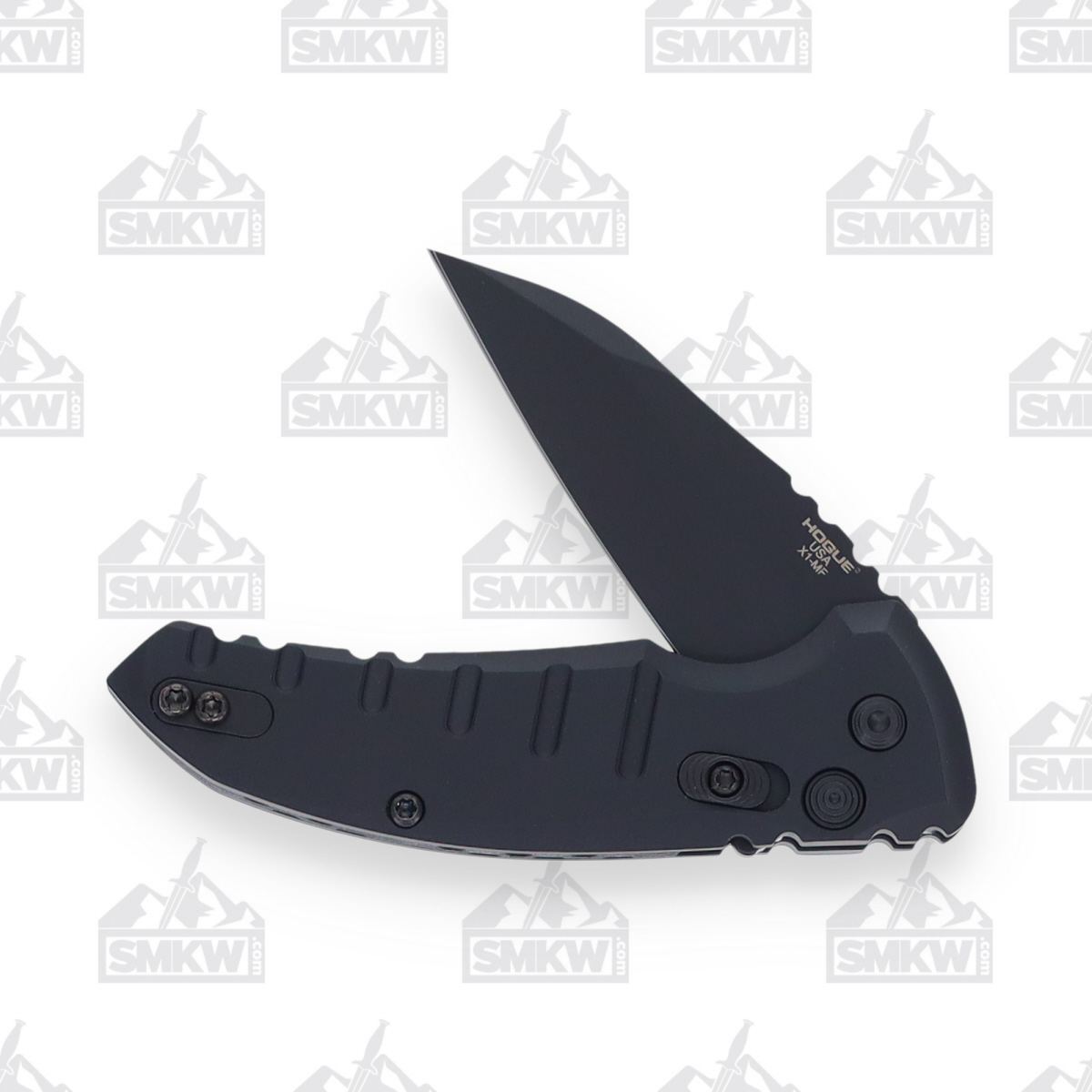 Hogue X1-Microflip Folding Knife Al Black 2.75in Cerakote Wharncliffe Blade HG24166 View 5