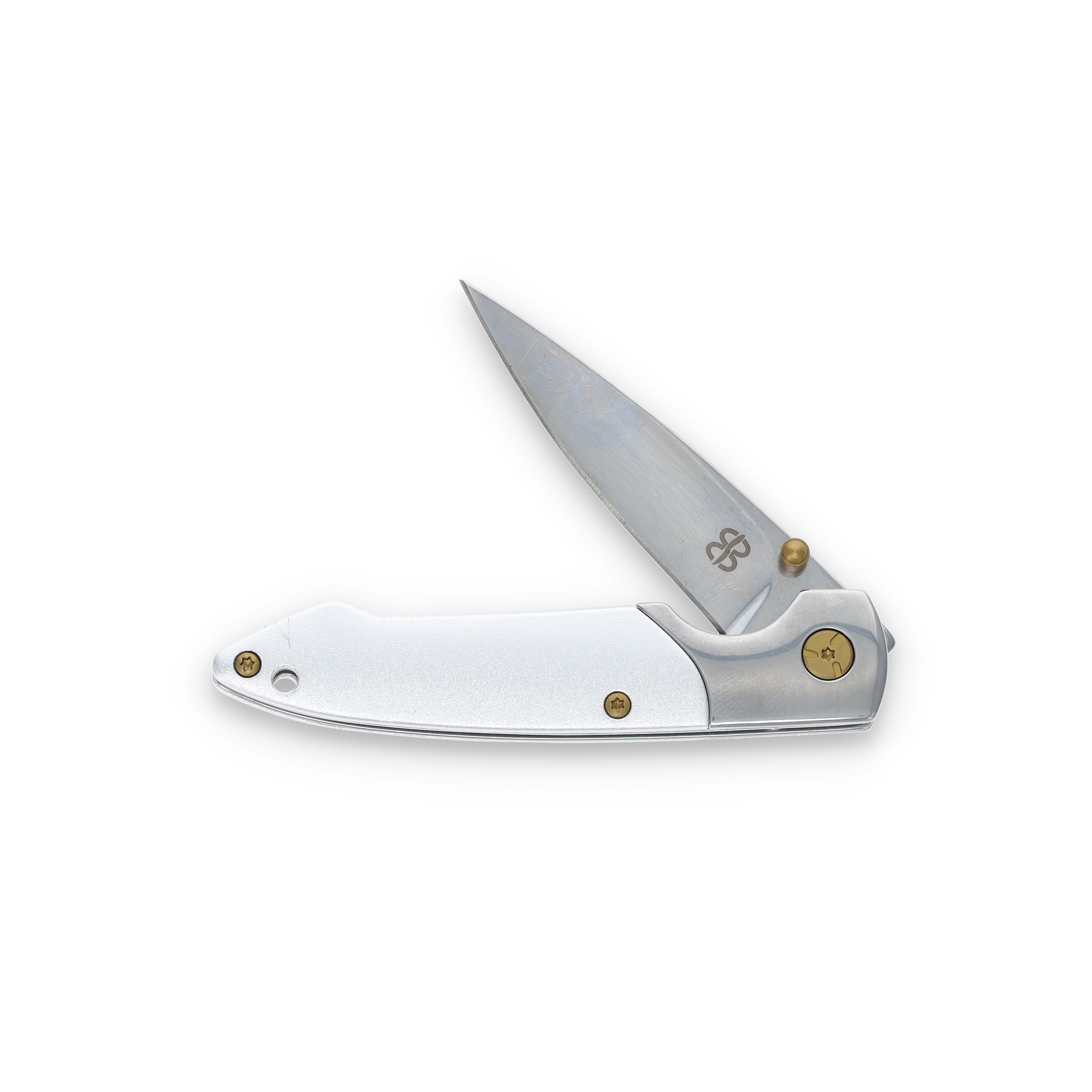 Brighten Blades White (Album) Linerlock Folding Knife with Carry Case BRB138 View 1