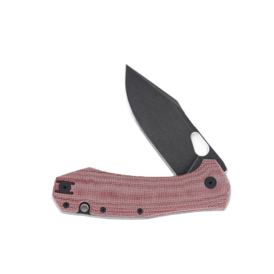 GiantMouse ACE Grand Folding Knife Red Canvas Micarta GMACEGRDRCM View 5