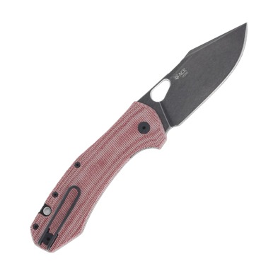GiantMouse ACE Grand Folding Knife Red Canvas Micarta GMACEGRDRCM View 2