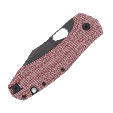 GiantMouse ACE Grand Folding Knife Red Canvas Micarta GMACEGRDRCM View 7