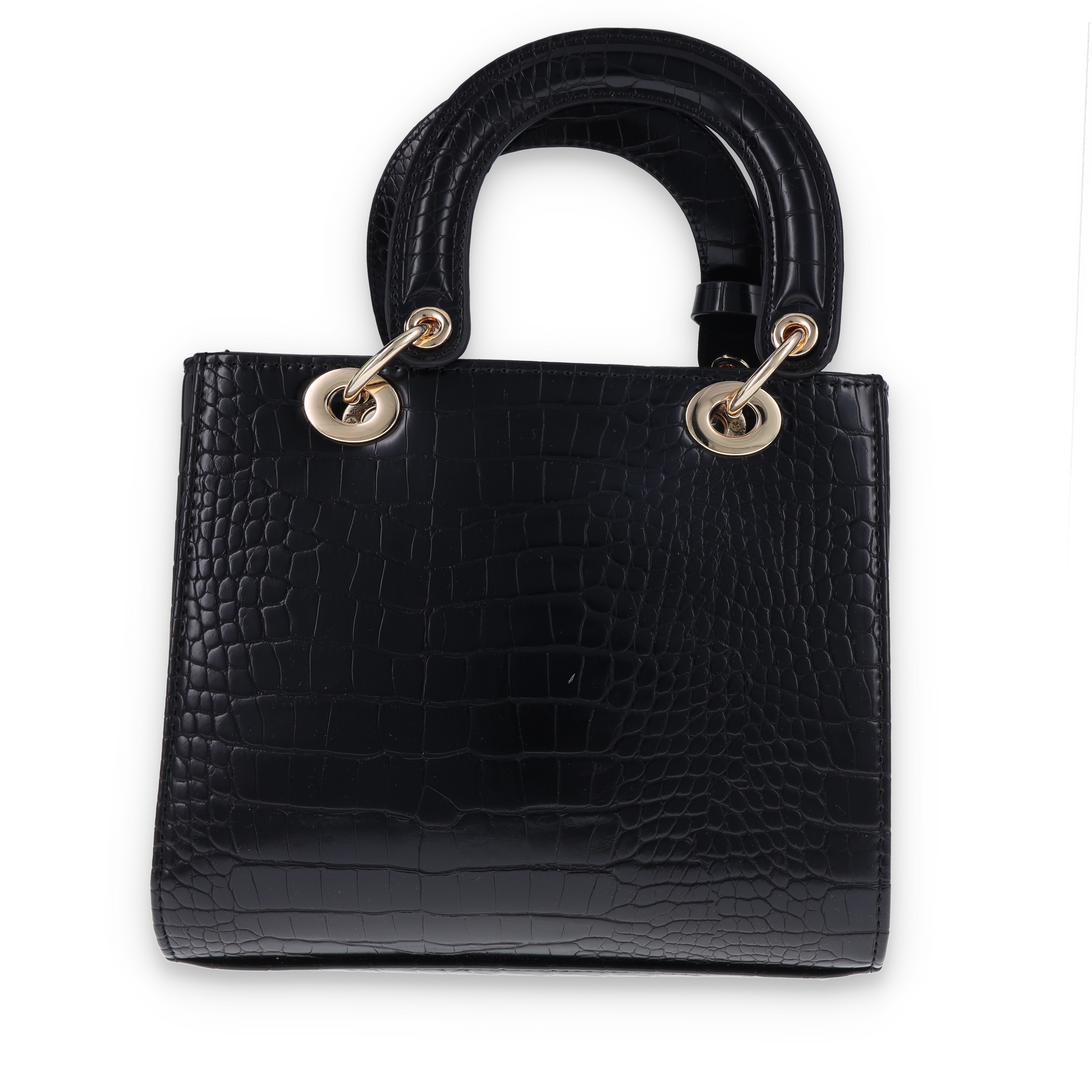 Leda's Fashions Black Crocodile Purse Wallet Combo LPP6163BLK View 7