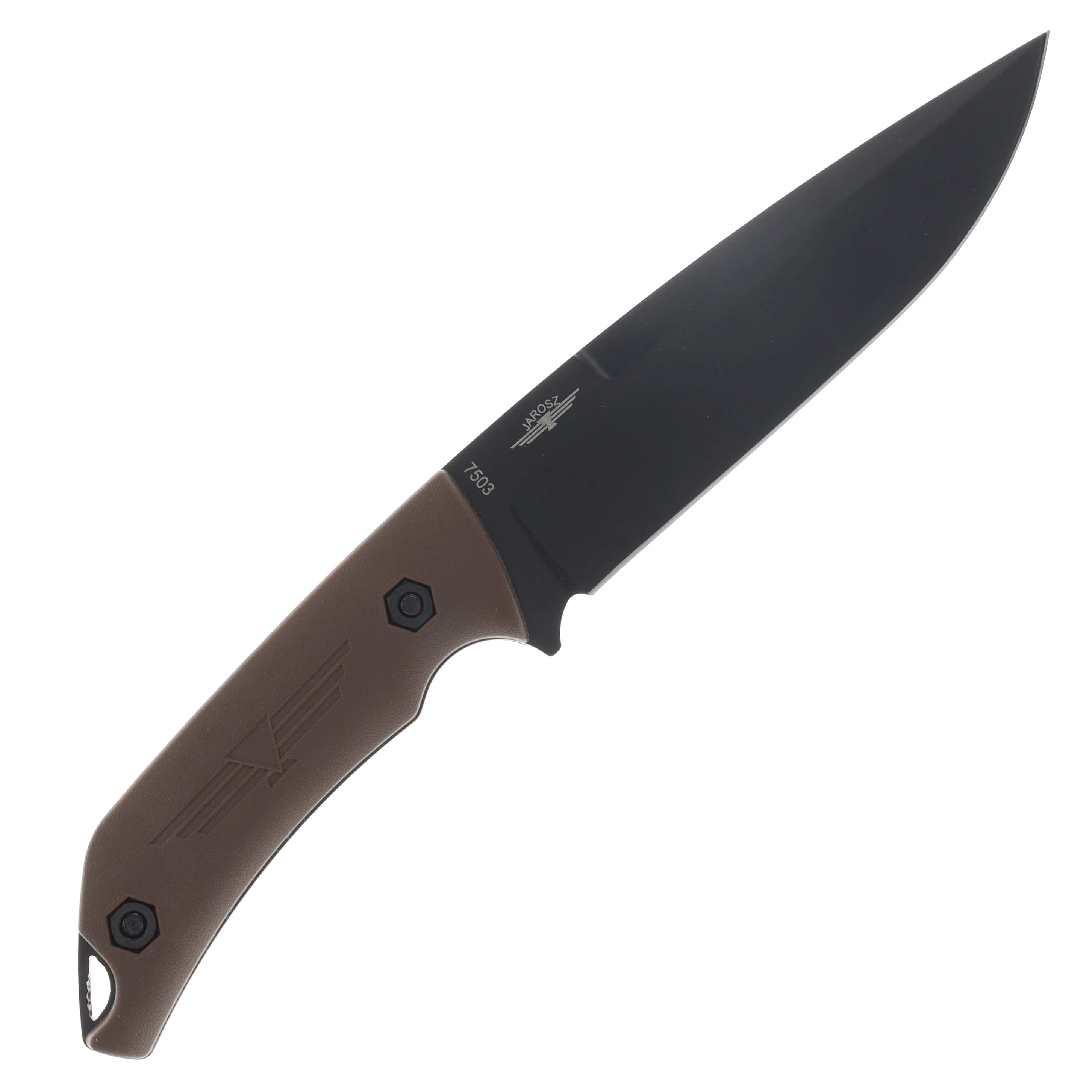 KA-BAR Jarosz Turok Fixed Blade Brown 6.25in Plain Black Clip Point KA7503 View 4
