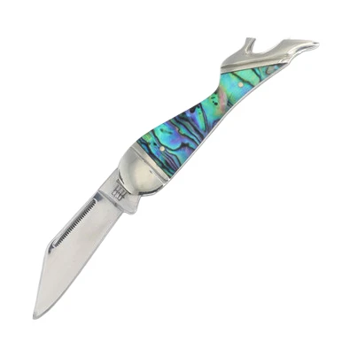 Rough Ryder Abalonite Small Lady Leg Folding Knife View 1