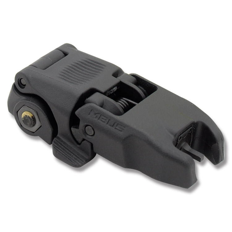Magpul MBUS Back-Up Sight Spring Loaded Front Flip-Up - Black MAG247BLK View 1