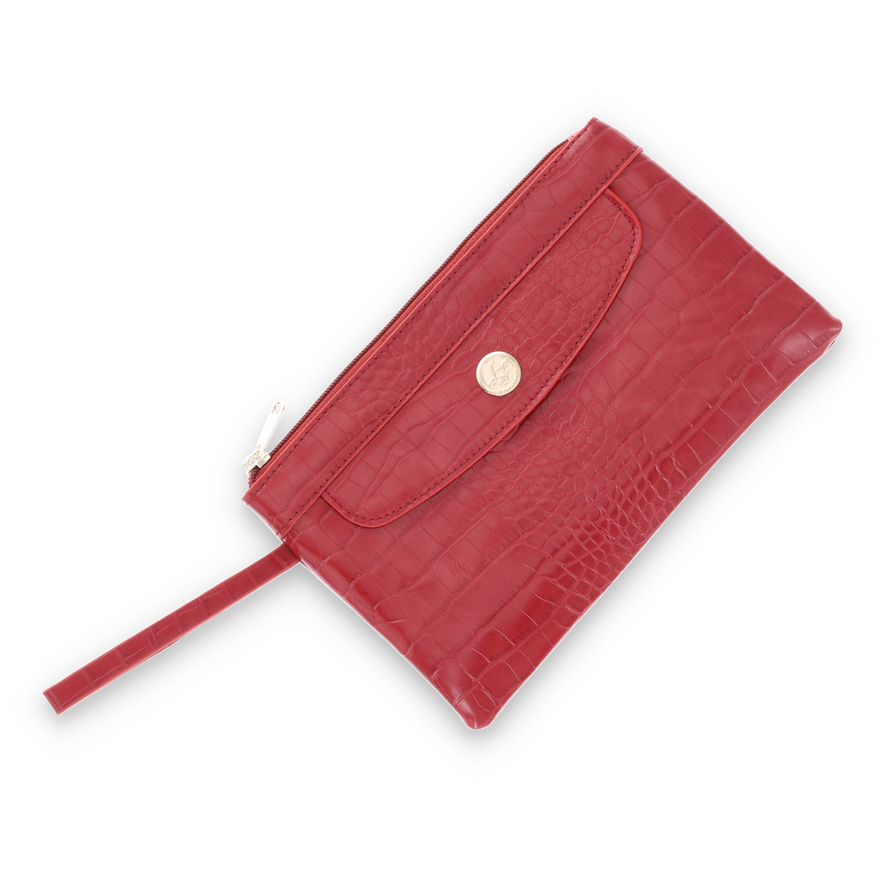 Leda's Fashions Red Crocodile Purse Wallet LPP6163RED View 10
