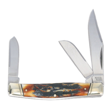 Rough Ryder Classic Cinnamon Bone Stag Stockman RR2421 View 1
