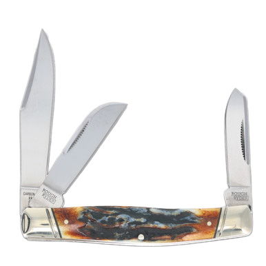 Rough Ryder Classic Cinnamon Bone Stag Stockman RR2421 View 2