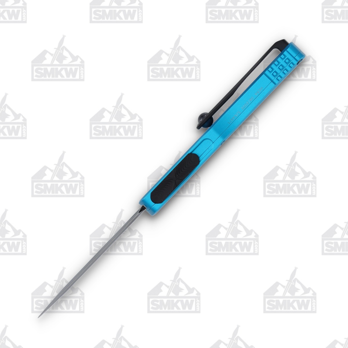Microtech Hera OTF DE Automatic Knife 3.08in Plain Edge Turquoise View 3