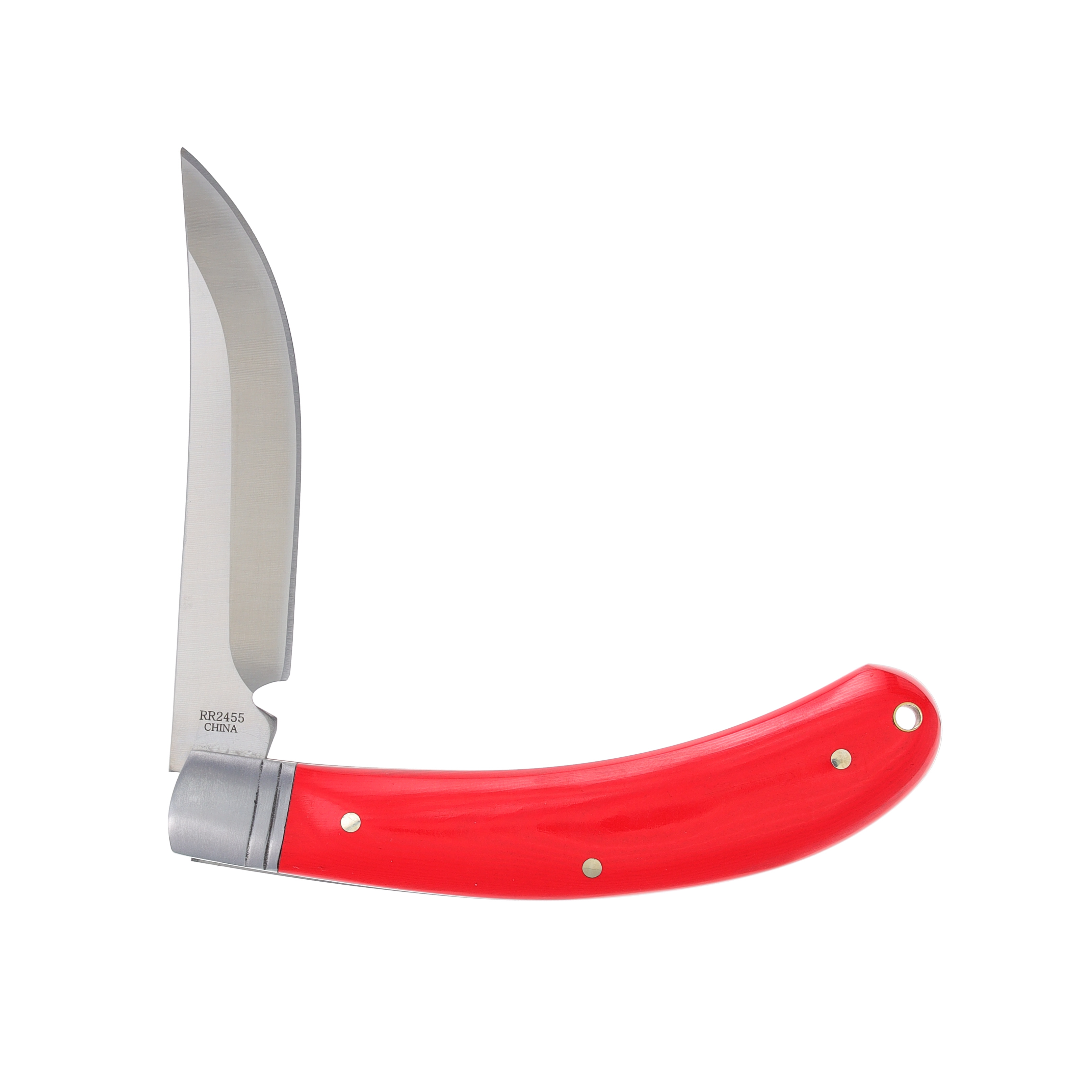 Rough Ryder Red Micarta Large Bow Trapper Folding Knife RR2455 View 2