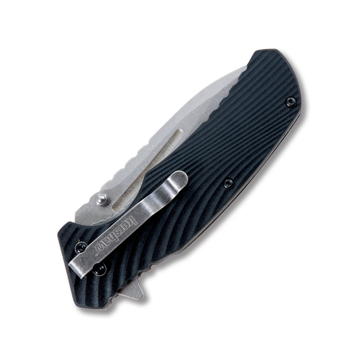 Kershaw Huddle SpeedSafe Folding Knife 3.25in Stonewash Drop Point KS1326 View 2