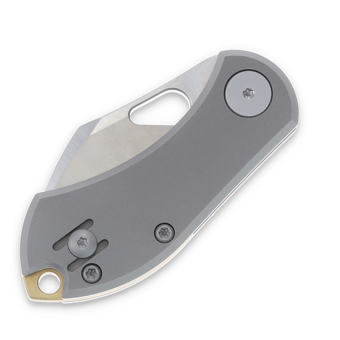 GiantMouse Ace Nibbler Folding Knife Titanium 2in Satin Wharncliffe GMACENIBTI View 5
