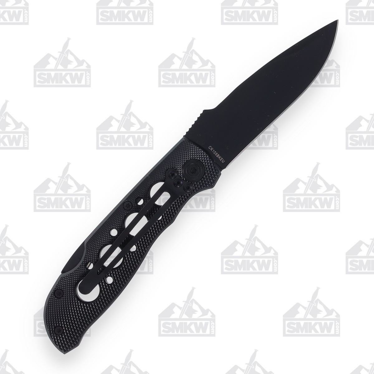 Smith & Wesson Extreme Ops Black Aluminum Lockback Folding Knife 1134541 View 2
