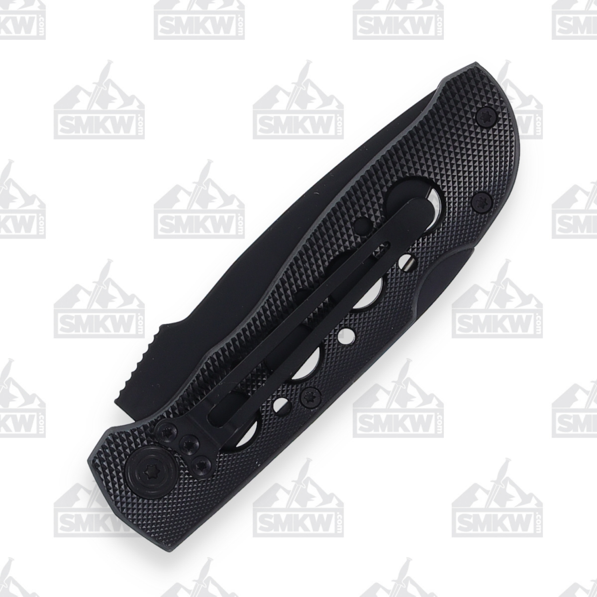 Smith & Wesson Extreme Ops Black Aluminum Lockback Folding Knife 1134541 View 6