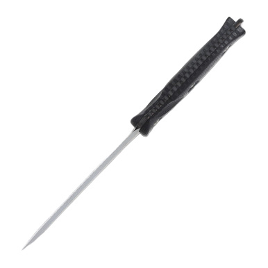 Microtech SOCOM Alpha Signature Series Black T/E Carbon Fiber Serrated MT1143DLCCFS View 4