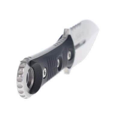 Microtech SBD Fixed Knife 4.45in Partially Serrated Stonewash Dagger View 5