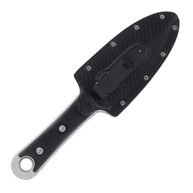 Microtech SBD Fixed Knife 4.45in Partially Serrated Stonewash Dagger View 7
