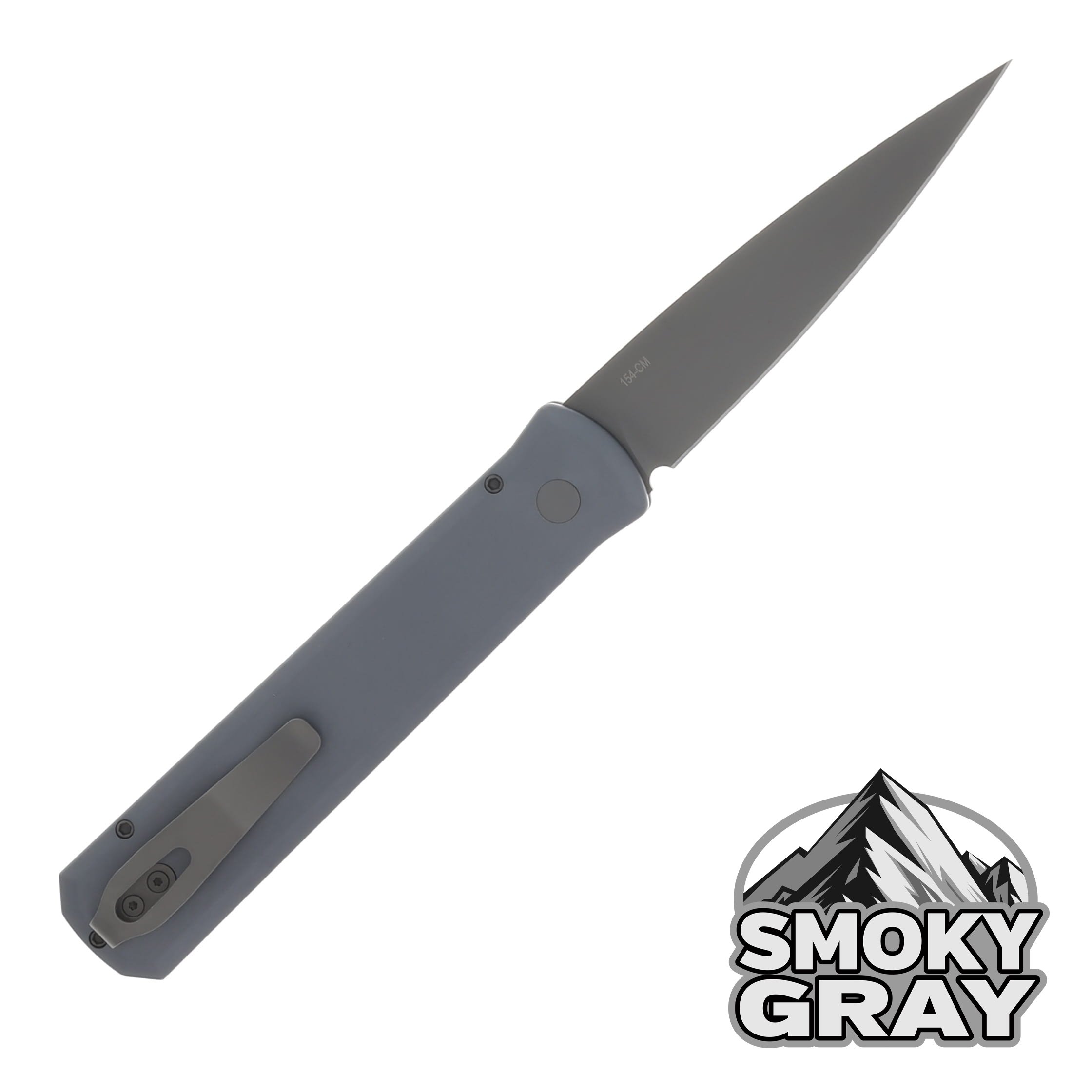 Pro-Tech SMKW Exclusive Godfather OTS Auto Smoky Gray Handle BB