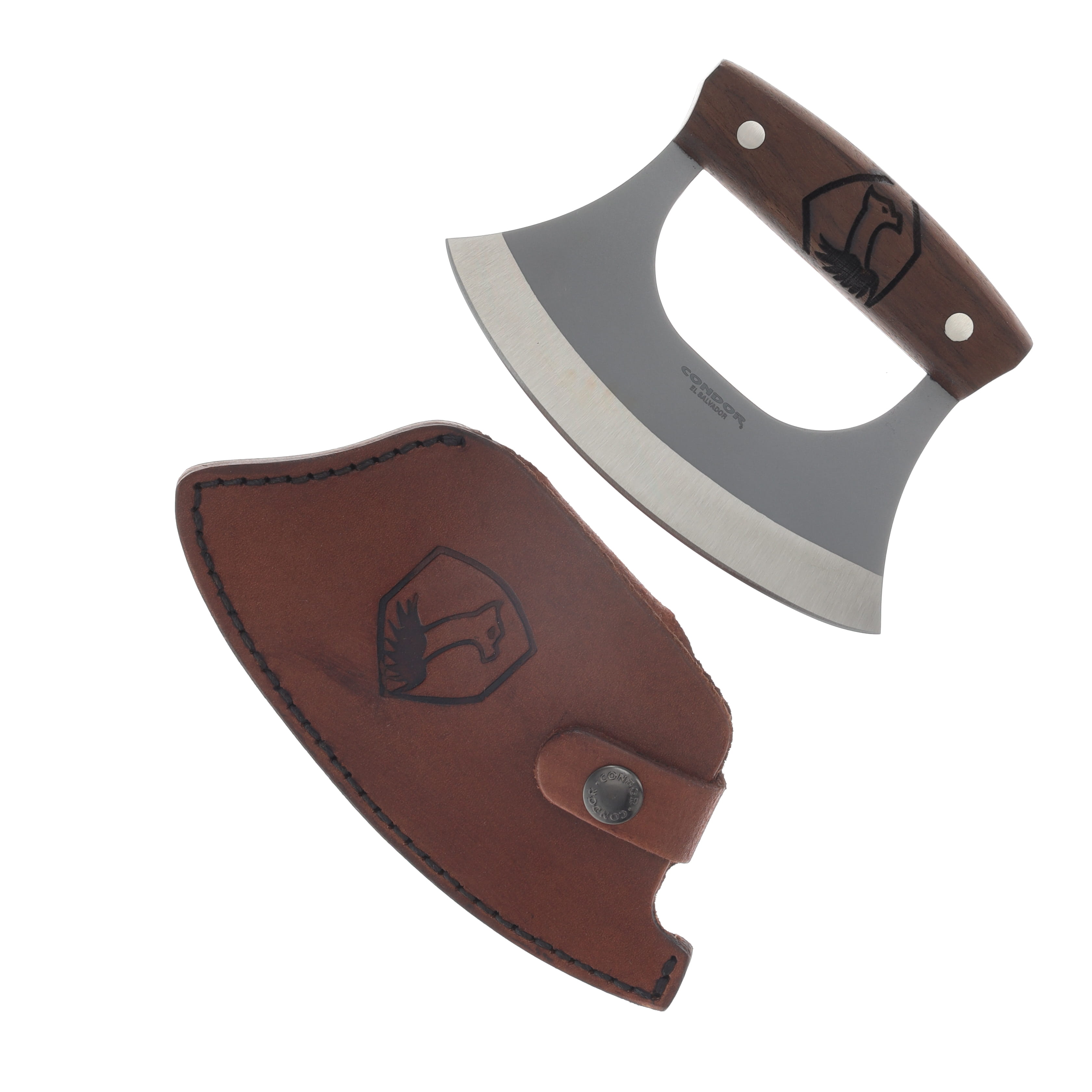 Condor Tool and Knife Ulu Knife Walnut 6in Blasted Satin Blade CTK65007 View 1