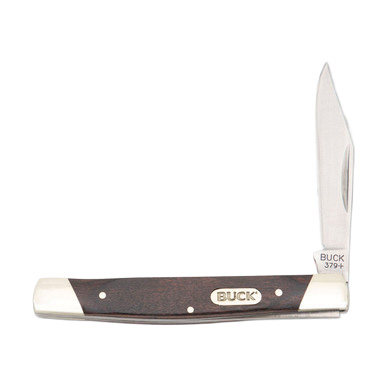 Buck 379 Solo Folding Knife Woodgrain Handle BU5717 View 2