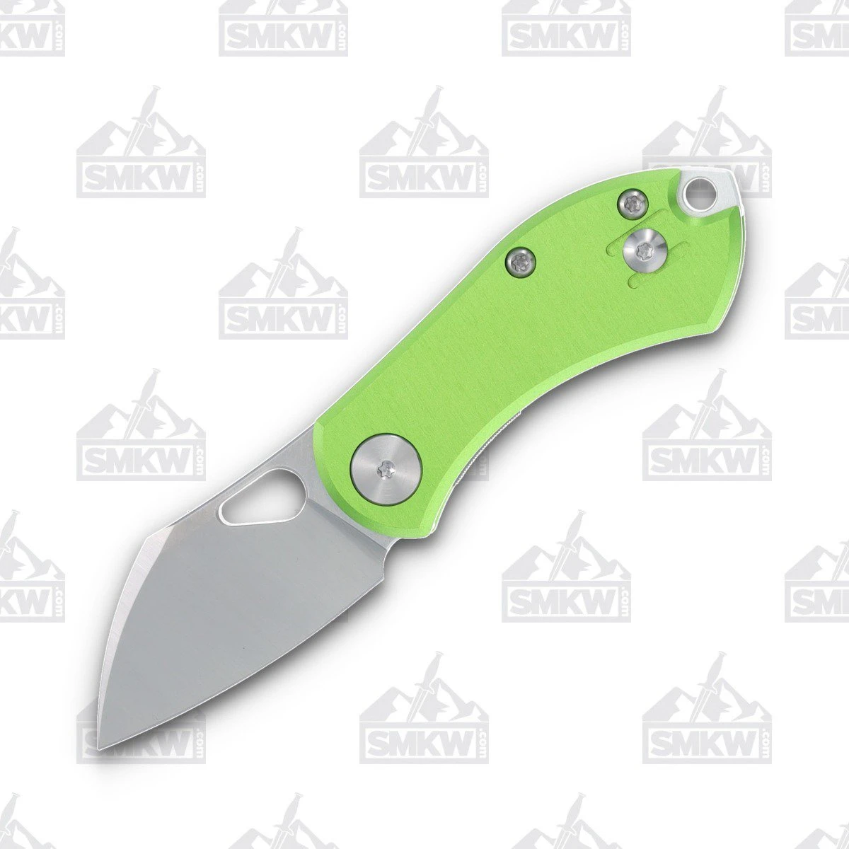 GiantMouse Ace Nibbler Green Aluminum Folding Knife GMACENIBALUGRN View 1