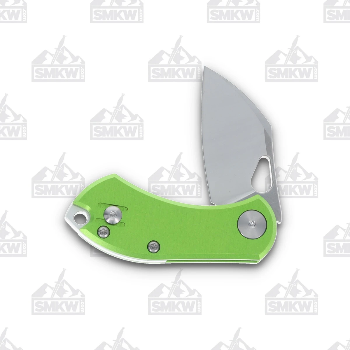 GiantMouse Ace Nibbler Green Aluminum Folding Knife GMACENIBALUGRN View 2