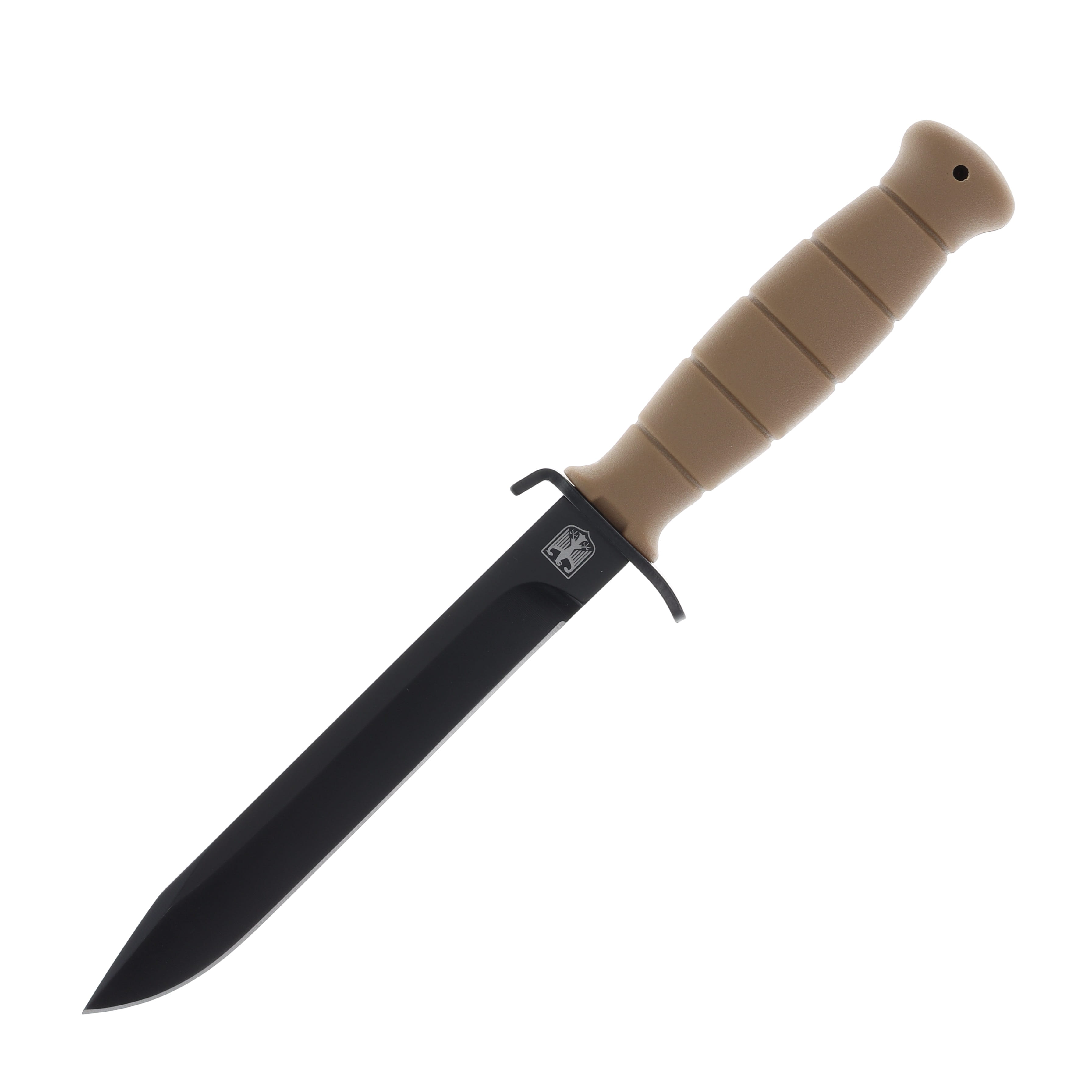 Bundeswehr German Military-Style Fixed Blade Coyote 6.41in Clip Point MI319 View 1