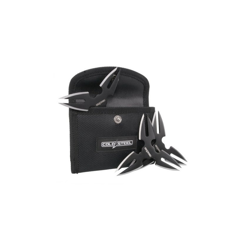 Cold Steel Throwing Stars | Black Oxide 3-Pack Set CS-TH-15STR3PK View 1