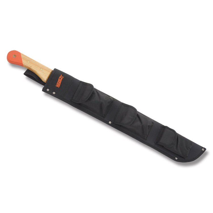Marbles Large Workhorse Natural Wood 18in Machete Orange Finish Blade MA12718 View 3