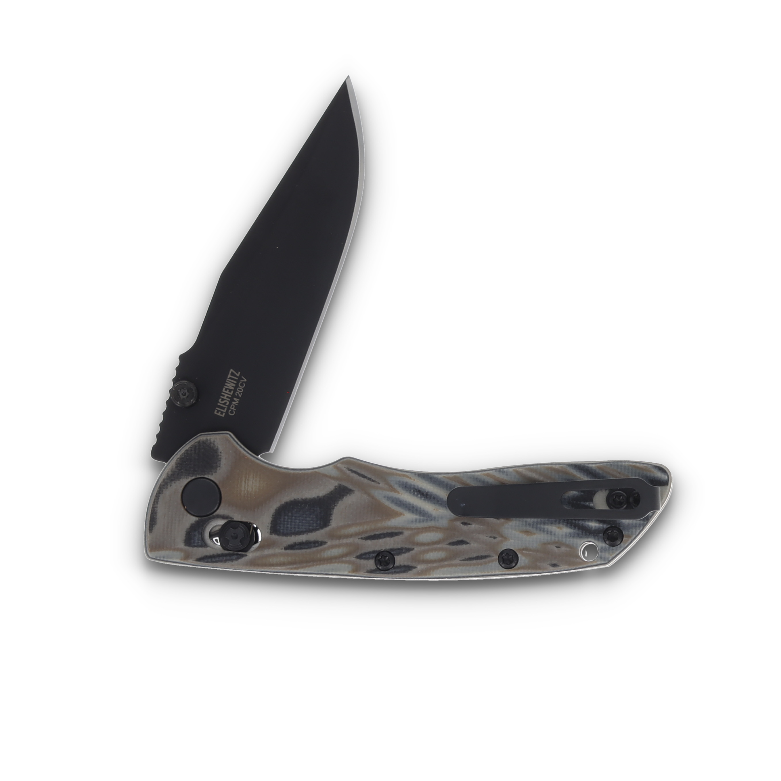 Hogue Deka Folding Knife G-Mascus Dark Earth G10 3.25in Black Clip Point Blade HG24277 View 3