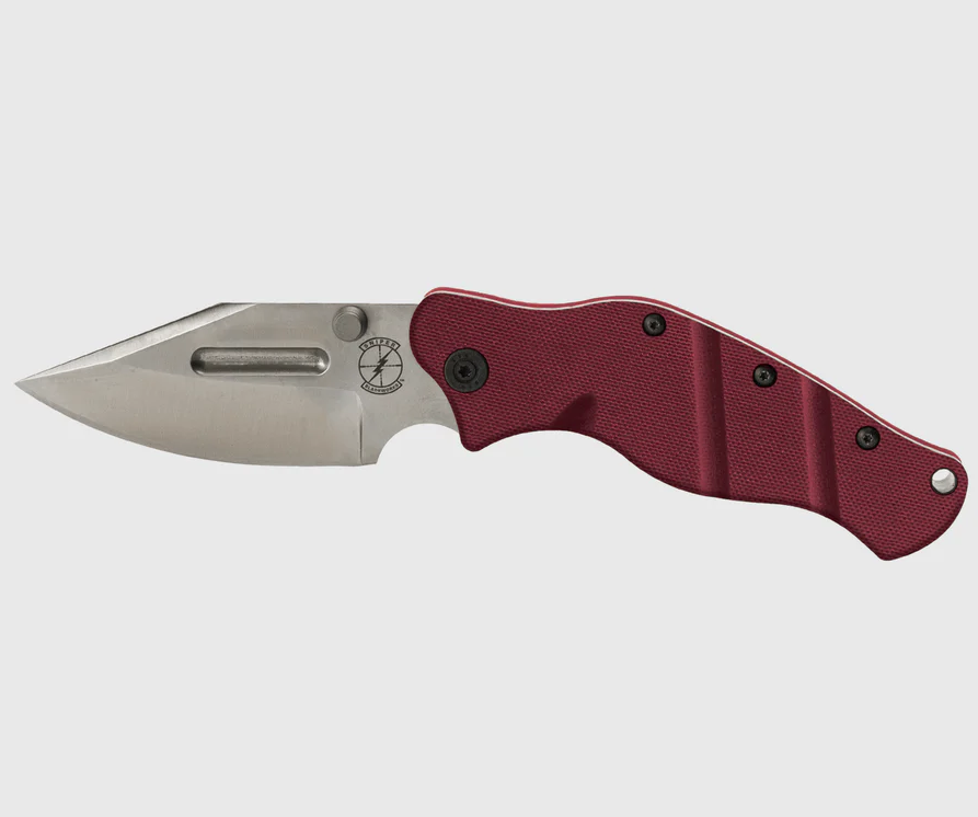 Sniper Bladeworks LPC Folding Knife Satin S35VN/Red G-10 LPCREDSAT View 1