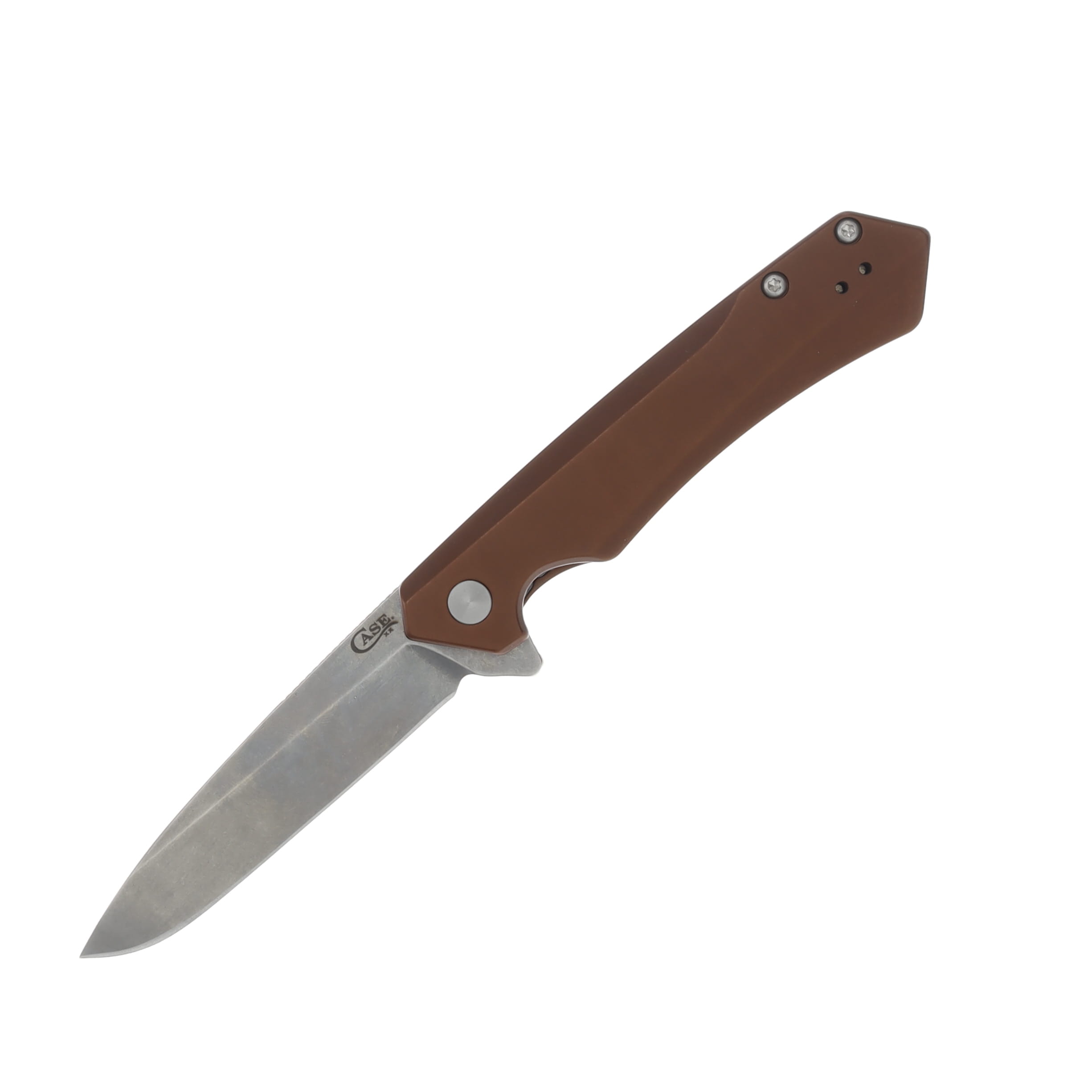 Case Kinzua  Folding Knife S35VN Spear Point Brown Anodized Aluminum CA64692 View 1