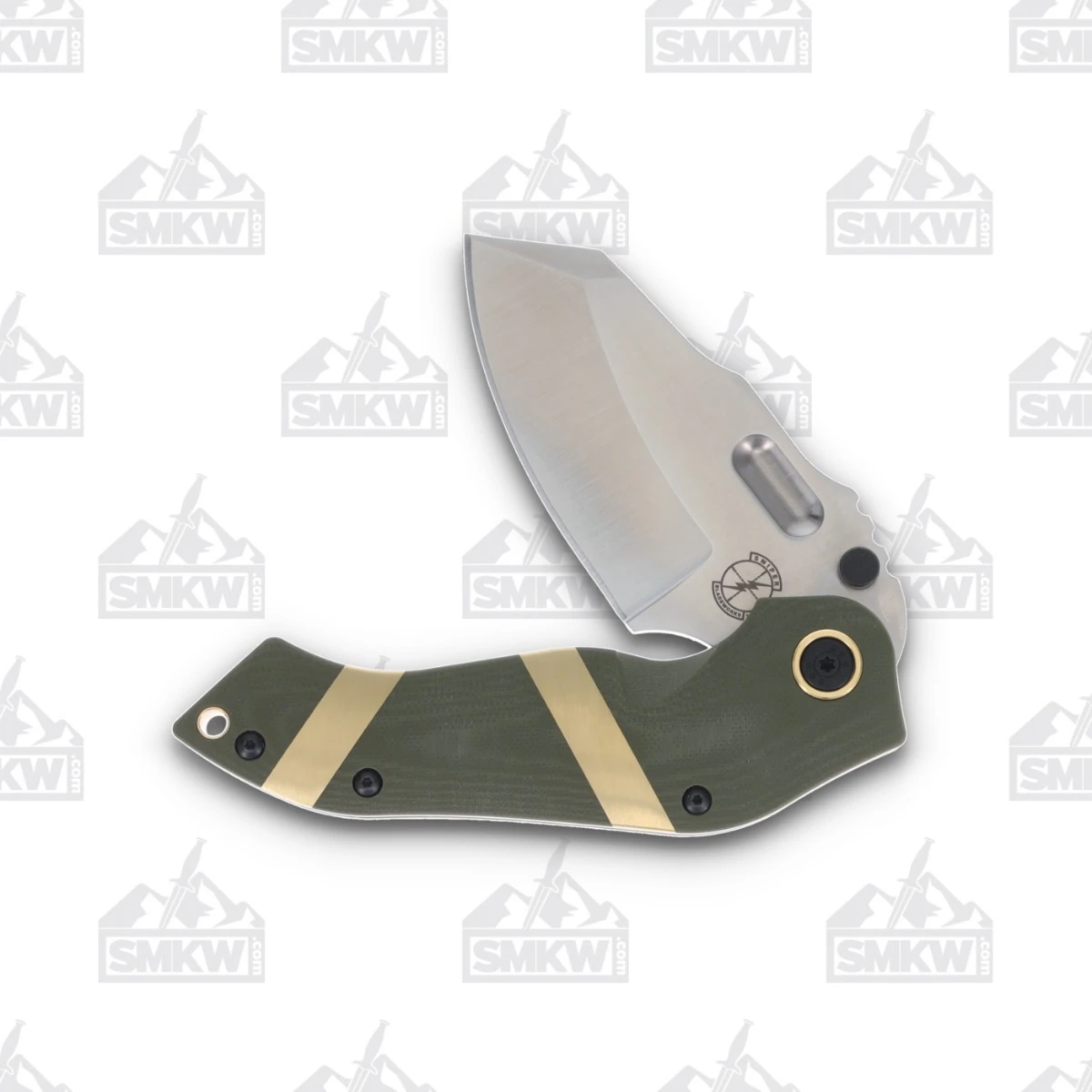 Sniper Bladeworks DMF Folding Knife Satin S35VN/OD Green G-10 DMFODGSAT View 3