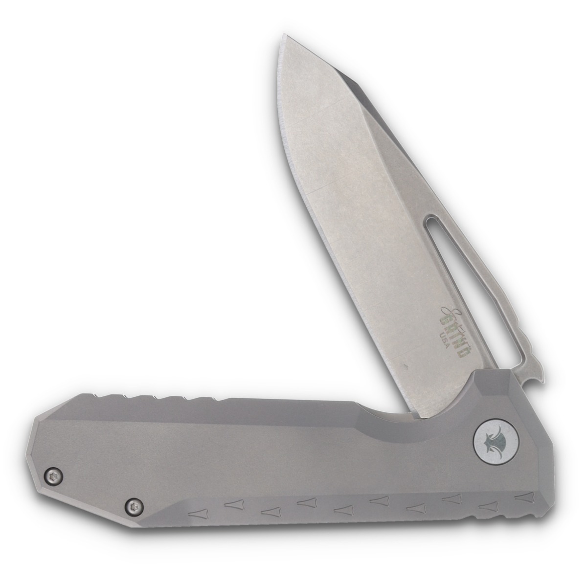 Zac Brown's Southern Grind Penguin Framelock Folding Knife (Satin Drop Point) SG09030011-01 View 4