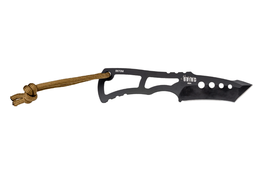 Southern Grind Vermin Fixed Blade Knife 2.25in Plain Black PVD Tanto View 1