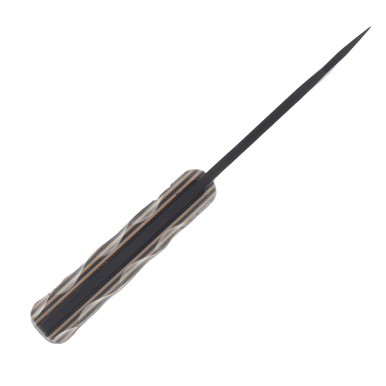 Southern Grind Jackal Pup Tan – Black 2.8in Plain Black Drop Point View 4