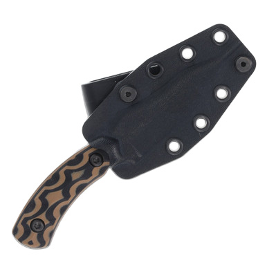 Southern Grind Jackal Pup Tan – Black 2.8in Plain Black Drop Point View 6
